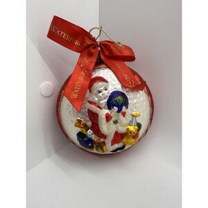 Vintage Waterford Holiday Heirlooms Christmas Gifts Santa Claus Ornament 4.5"